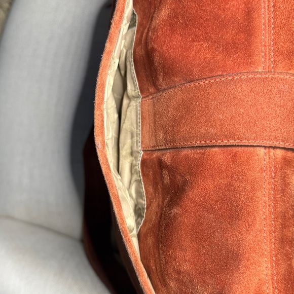 ‘03 Coach Soho SET Paprika Rust Suede Corset Hippie Crossbody & NWT Wristlet - Picture 9 of 12